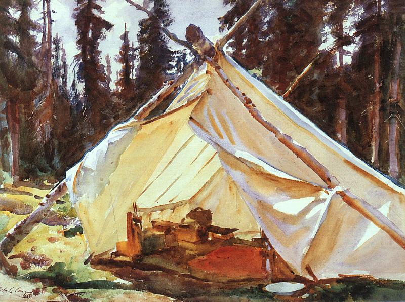 John Singer Sargent A Tent in the Rockies china oil painting image